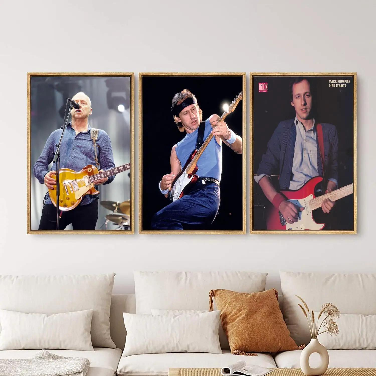 Mark Knopfler Poster Painting 24x36 Wall Art Canvas Posters Personalized Gift Modern Family bedroom Decoration Art P